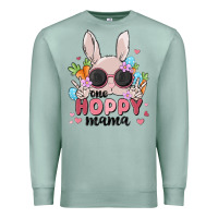 Seafoam one hoppy mama Premium Sweatshirt - MaliasSmallBusiness