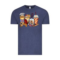 Vintage Denim bakery coffee cups Vintage Tee - Zillion Design Studio
