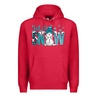 Cardinal let it snow with cute snowman bbs Premium Hoodie - BundleAndBundleShop