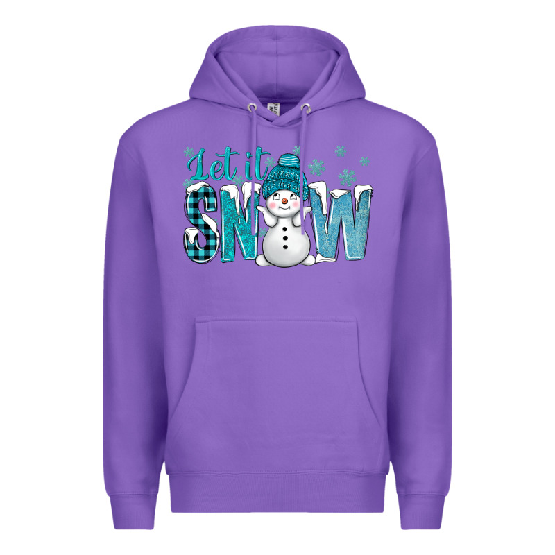 Let It Snow With Cute Snowman Bbs Premium Hoodie by BundleAndBundleShop | Teevron