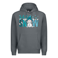 Rock let it snow with cute snowman bbs Premium Hoodie - BundleAndBundleShop