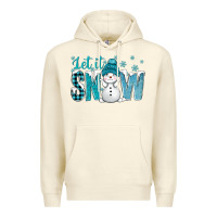 Sandshell let it snow with cute snowman bbs Premium Hoodie - BundleAndBundleShop
