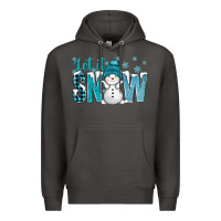 Smoke let it snow with cute snowman bbs Premium Hoodie - BundleAndBundleShop