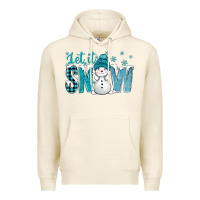Tofu let it snow with cute snowman bbs Premium Hoodie - BundleAndBundleShop
