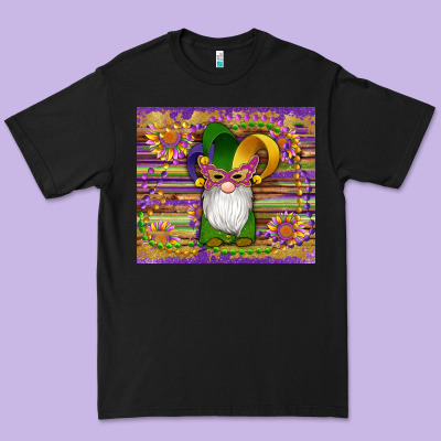 Mardi Gras Gnomes Mask Serape Sunflowers Premium Tee Designed By Artiststas