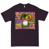 Plum mardi gras gnomes mask serape sunflowers Premium Tee - Artiststas