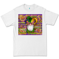White mardi gras gnomes mask serape sunflowers Premium Tee - Artiststas