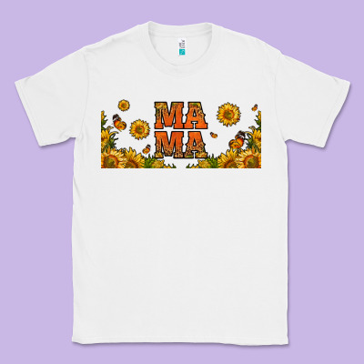 Sunflowers And Butterflies Mama 16oz Libbey Cup Classic Tee Designed By Hra Design Shop