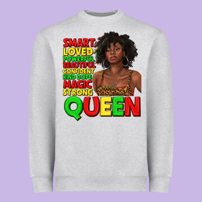 Heavyweight Sweatshirt black queen quotes juneteenth