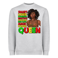 Heather Grey black queen quotes juneteenth Heavyweight Sweatshirt - texasbilliewilder