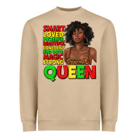 Mushroom black queen quotes juneteenth Heavyweight Sweatshirt - texasbilliewilder