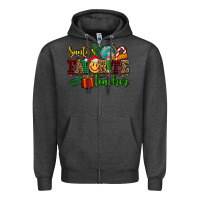 Charcoal Heather santa's favorite teacher Zipper Hoodie - AdoDesignShop