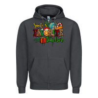 Smoke santa's favorite teacher Zipper Hoodie - AdoDesignShop