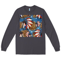 Smoke 4th of july indian headdress seamless pattern Long Sleeve Tee - HRA Design Shop