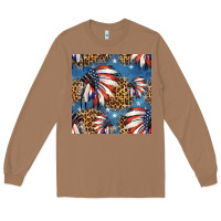 Toasted Coconut 4th of july indian headdress seamless pattern Long Sleeve Tee - HRA Design Shop