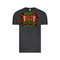 Vintage Black santa's favorite elf Vintage Tee - RanaPortraitStore