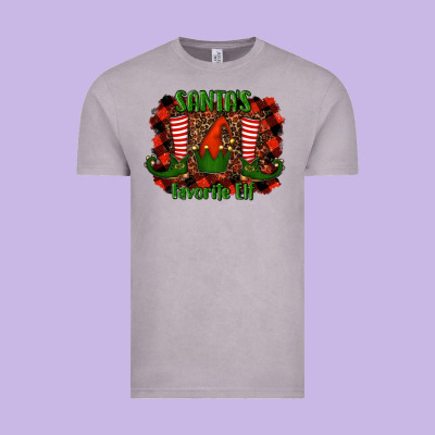 Santa's Favorite Elf Vintage Tee Designed By Ranaportraitstore