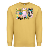 Antique Gold my peeps Premium Sweatshirt - MaliasSmallBusiness