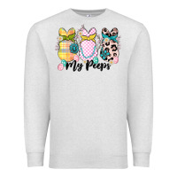 Oatmeal Heather my peeps Premium Sweatshirt - MaliasSmallBusiness