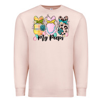 Pale Pink my peeps Premium Sweatshirt - MaliasSmallBusiness