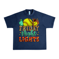 Navy friday night lights softball Urban Heavy Tee - Zillion Design Studio