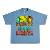 Pebble Blue friday night lights softball Urban Heavy Tee - Zillion Design Studio