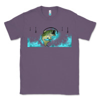 Lavender jumping bass fishing 16oz libbey cup Classic Tee - HRA Design Shop