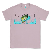 Lilac jumping bass fishing 16oz libbey cup Classic Tee - HRA Design Shop