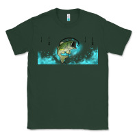 Sports Green jumping bass fishing 16oz libbey cup Classic Tee - HRA Design Shop