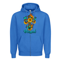 True Royal cross with butterfly blessed Zipper Hoodie - BundleAndBundleShop