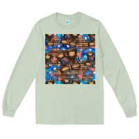 Matcha 4th of juky veteran boots seamless pattern Long Sleeve Tee - HRA Design Shop