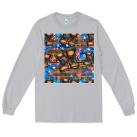 Moon Dust 4th of juky veteran boots seamless pattern Long Sleeve Tee - HRA Design Shop