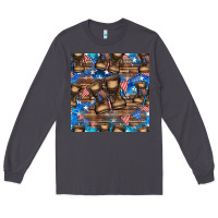 Smoke 4th of juky veteran boots seamless pattern Long Sleeve Tee - HRA Design Shop