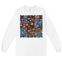 White 4th of juky veteran boots seamless pattern Long Sleeve Tee - HRA Design Shop