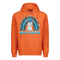Carrot hello winter rainbow with snowman bbs Premium Hoodie - BundleAndBundleShop