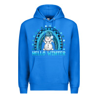 True Royal hello winter rainbow with snowman bbs Premium Hoodie - BundleAndBundleShop