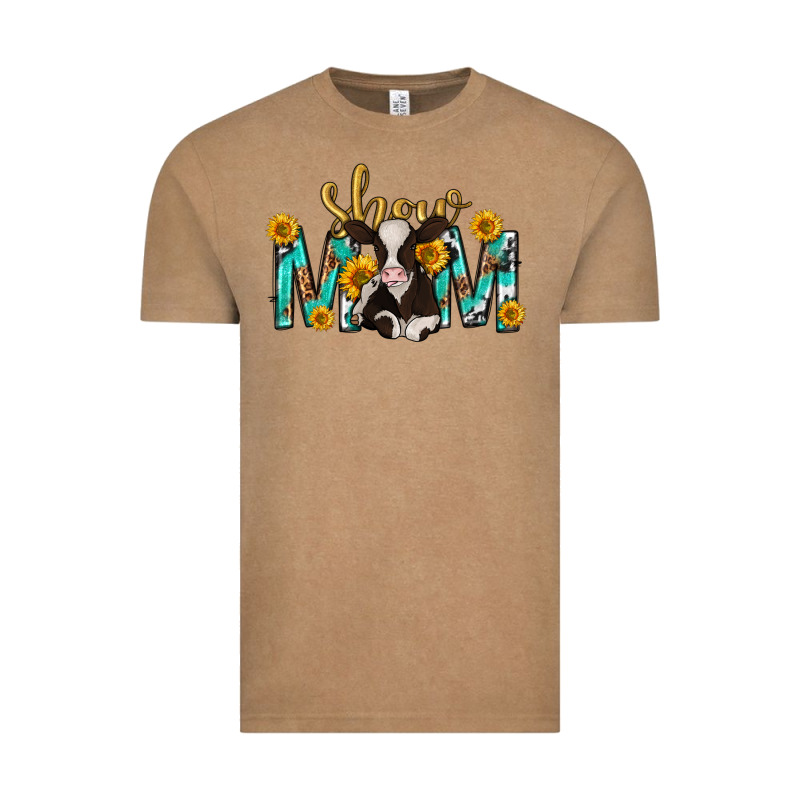 Show Mom With Cow Mothers Day Vintage Tee by texasbilliewilder | Teevron