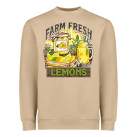 Mushroom farm fresh lemons Heavyweight Sweatshirt - Zillion Design Studio