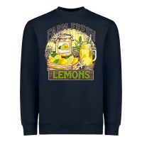 Navy farm fresh lemons Heavyweight Sweatshirt - Zillion Design Studio