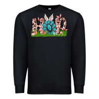Black hop rabbit Premium Sweatshirt - MaliasSmallBusiness