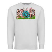 Dove Grey hop rabbit Premium Sweatshirt - MaliasSmallBusiness