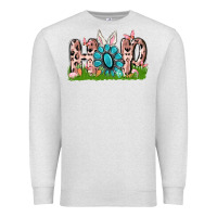 Oatmeal Heather hop rabbit Premium Sweatshirt - MaliasSmallBusiness