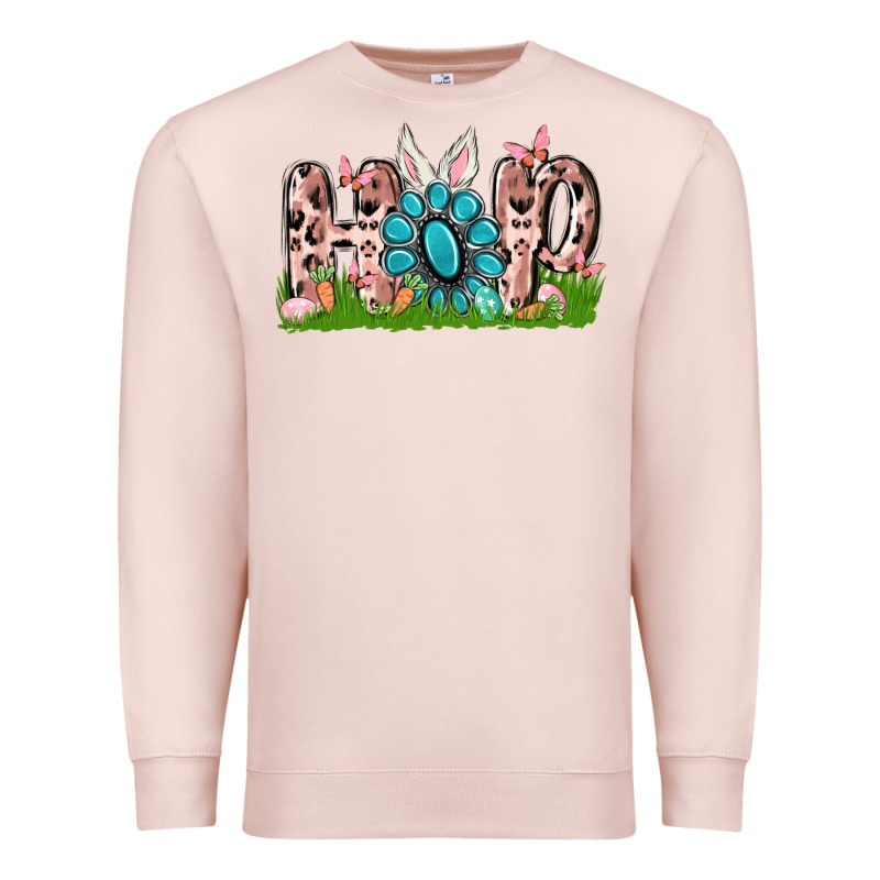 Hop Rabbit Premium Sweatshirt by MaliasSmallBusiness | Teevron