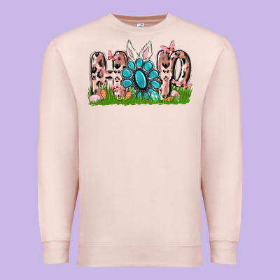 Hop Rabbit Premium Sweatshirt Designed By Maliassmallbusiness