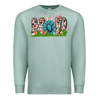 Seafoam hop rabbit Premium Sweatshirt - MaliasSmallBusiness