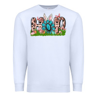 White hop rabbit Premium Sweatshirt - MaliasSmallBusiness