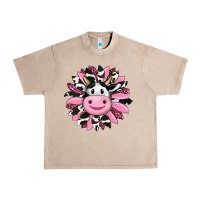 French Oak pink leopard sunflower cow Urban Heavy Tee - RanaPortraitStore