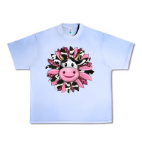 Grape Ice pink leopard sunflower cow Urban Heavy Tee - RanaPortraitStore
