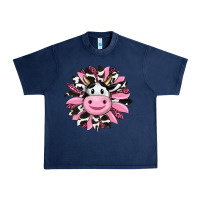 Navy pink leopard sunflower cow Urban Heavy Tee - RanaPortraitStore