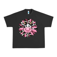 Pink Leopard Sunflower Cow Urban Heavy Tee | Teevron